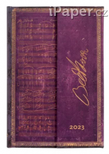 Paperblanks diář 2023 Beethoven, Violin Sonata No. 10 Mini verso 8543-0